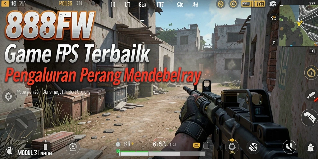 Tangkapan layar permainan 888FW menampilkan aksi tembak-menembak yang mendebarkan.