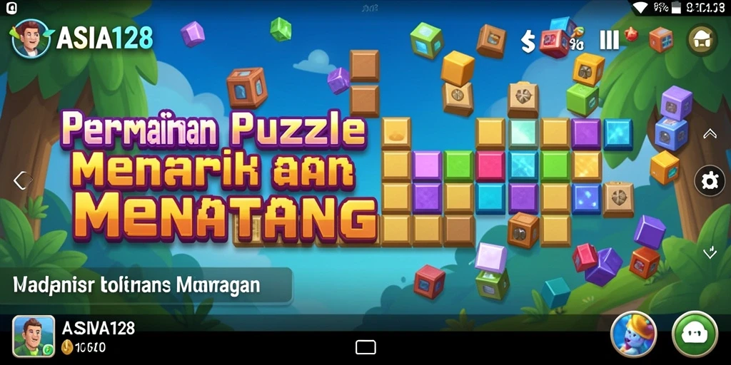 Gameplay ASIA128 menampilkan tantangan puzzle yang menarik.