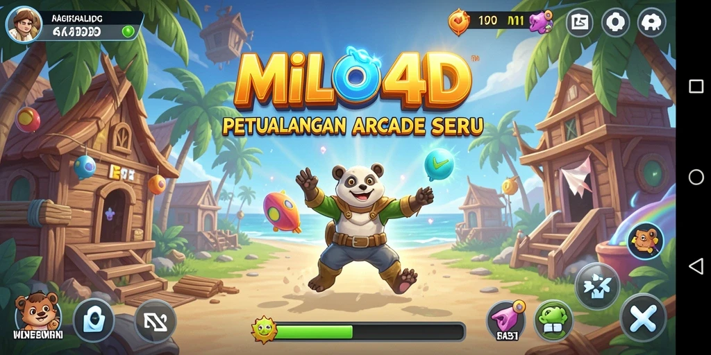 Tampilan menarik dari gameplay seru MILO4D.