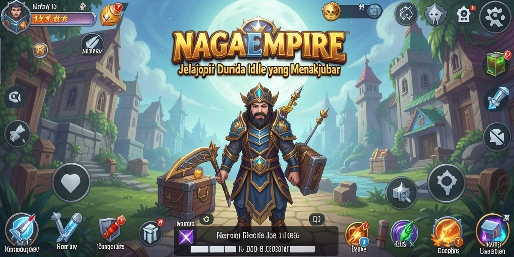 Tampilan gameplay NAGAEMPIRE yang menarik dan mengasyikkan.