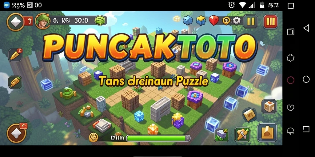 Screenshot PUNCAKTOTO menampilkan gameplay Puzzle yang menantang dan menarik.