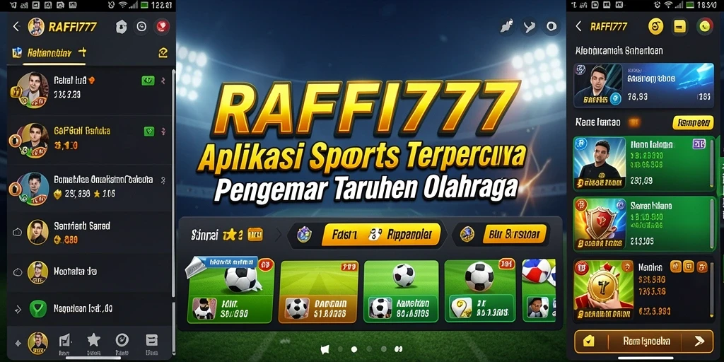 Tampilan gameplay menarik dalam aplikasi Sportsbook RAFFI777.