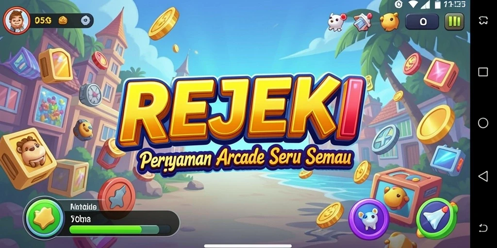 Screenshot utama dari gameplay seru REJEKI yang memikat.